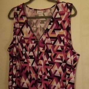 Sleeveless Multi Color Dress